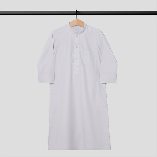 Kuwaiti Kandora For Kids White Color NB to 1Y